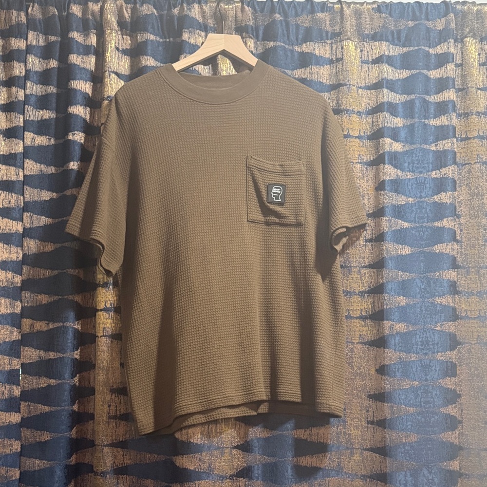 Brain Dead Waffle Knit Brown Tee